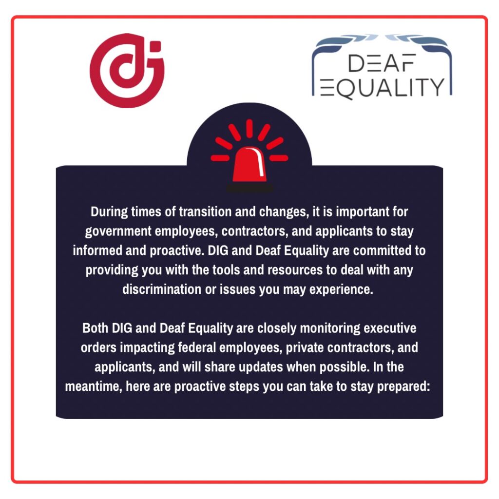 Joint Message from DIG and Deaf Equality